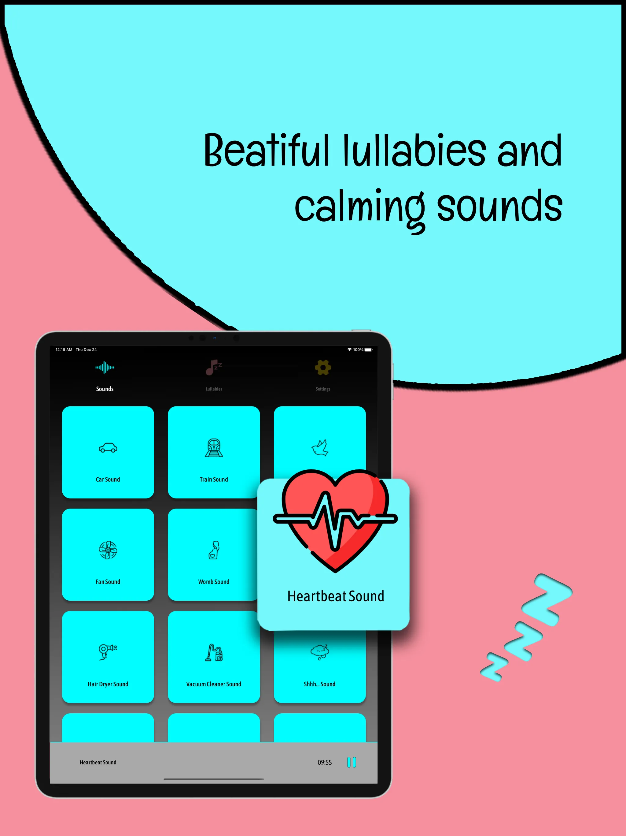 Baby Sleep Sounds by Lulla | Indus Appstore | Screenshot