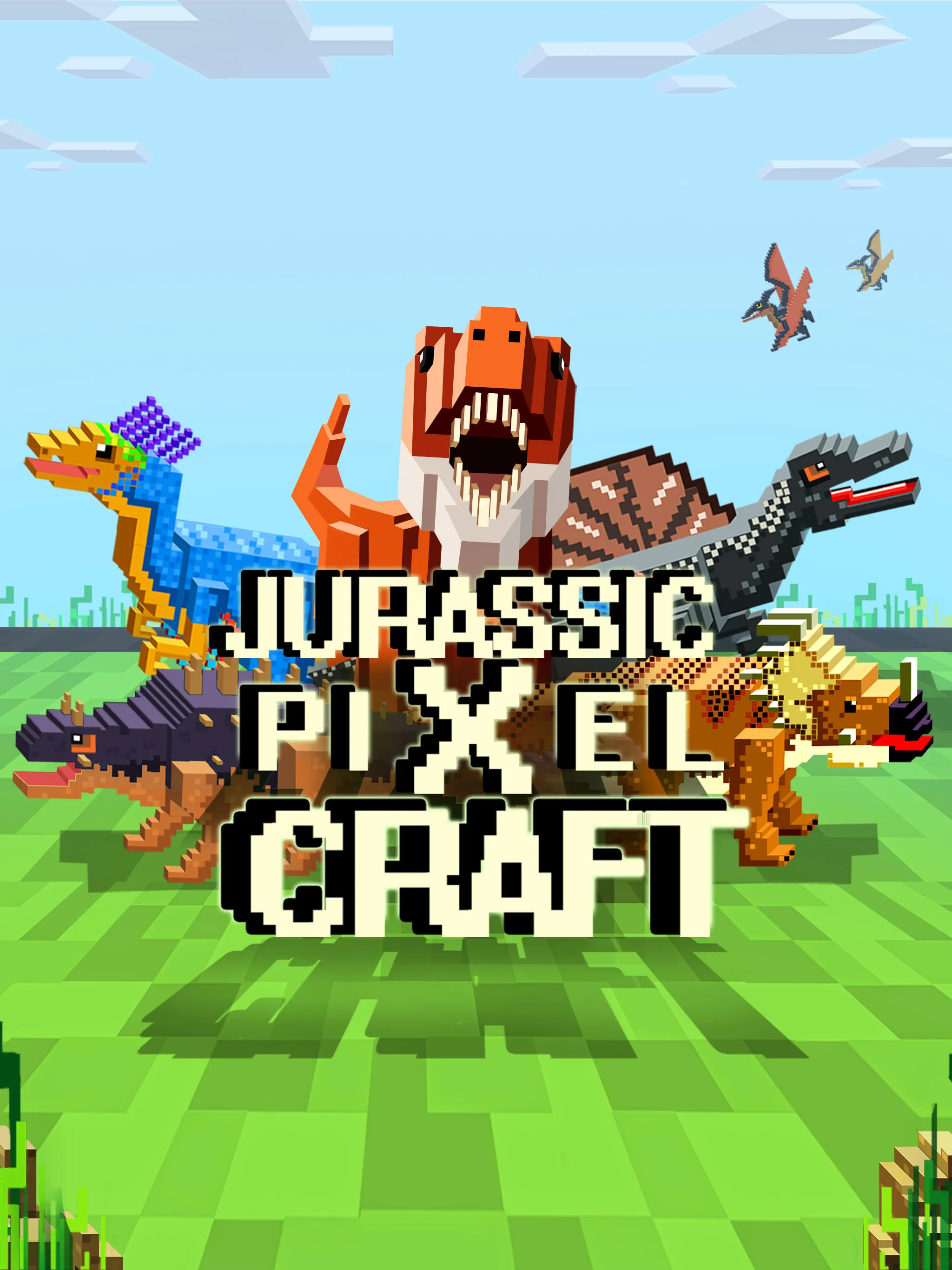 Jurassic Pixel Craft: dino age | Indus Appstore | Screenshot