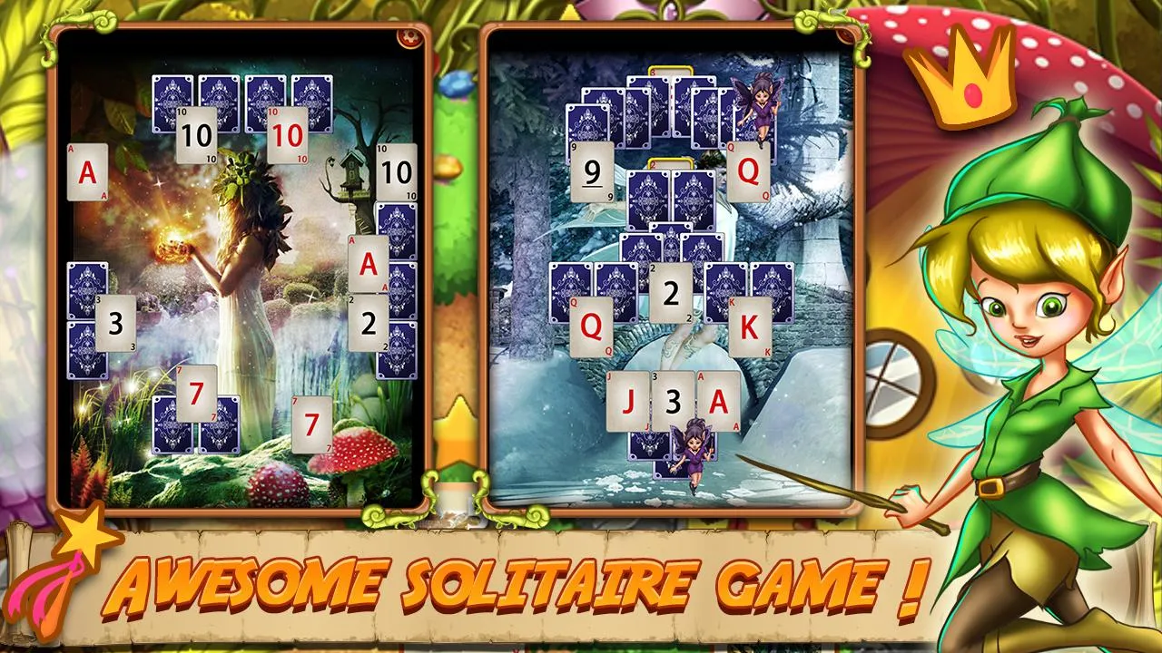 Solitaire - Elven Wonderland | Indus Appstore | Screenshot