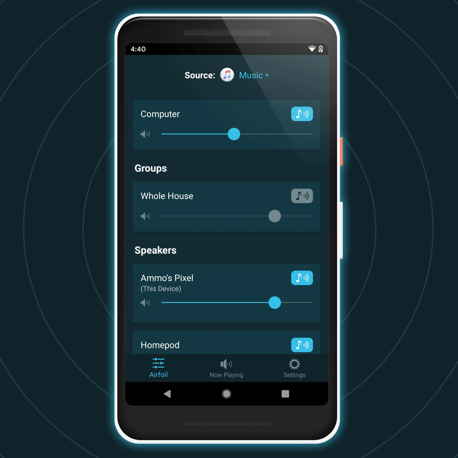 Airfoil Satellite for Android | Indus Appstore | Screenshot