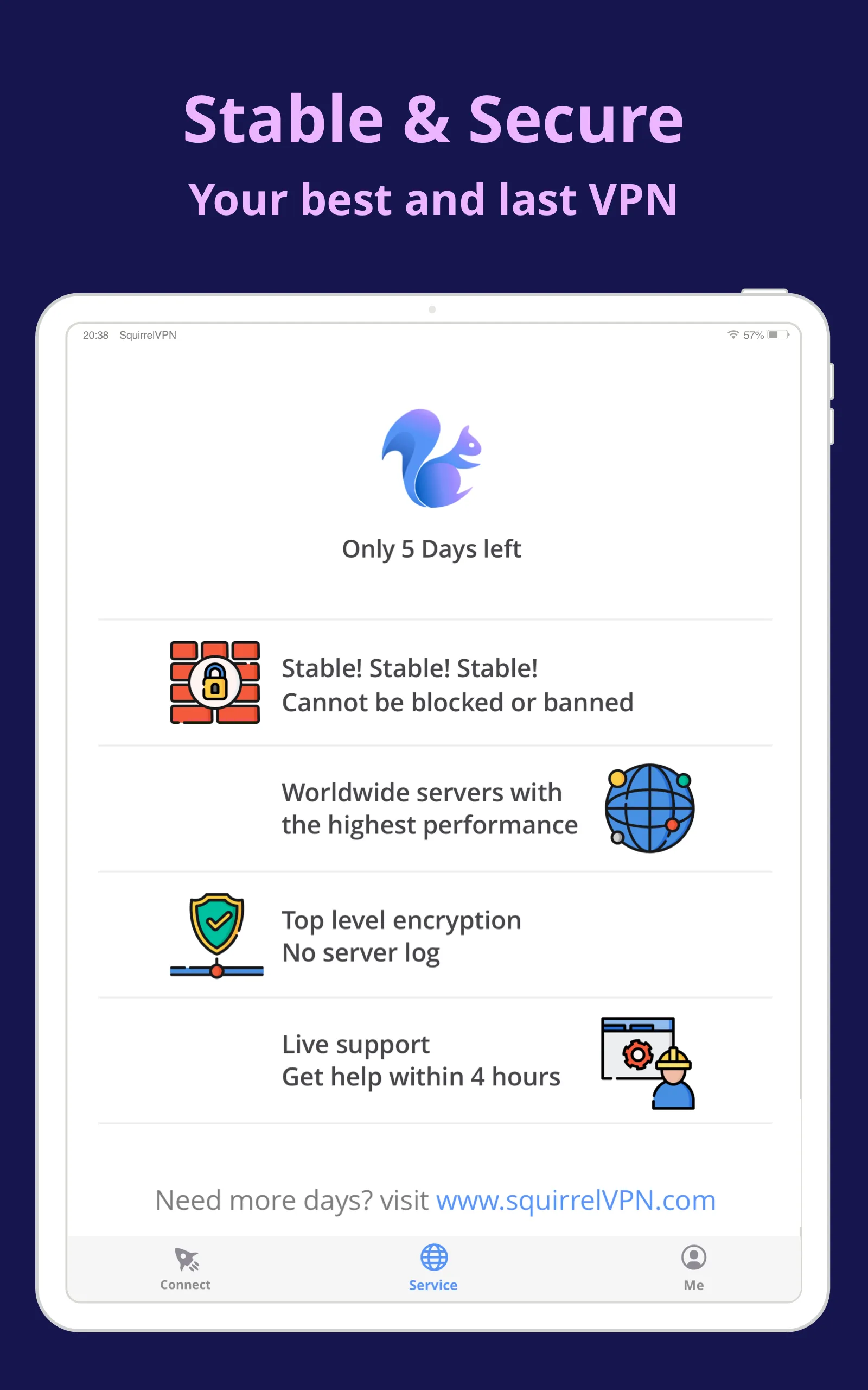 SquirrelVPN | Indus Appstore | Screenshot