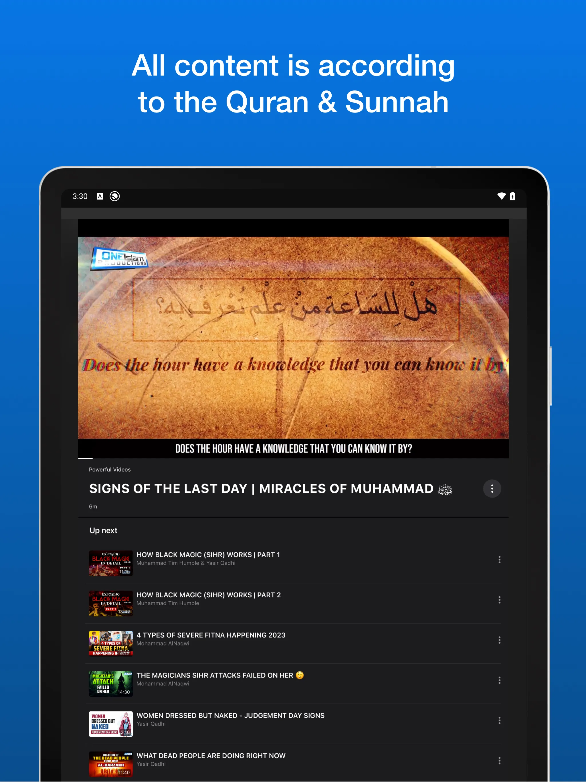 One Islam TV | Indus Appstore | Screenshot