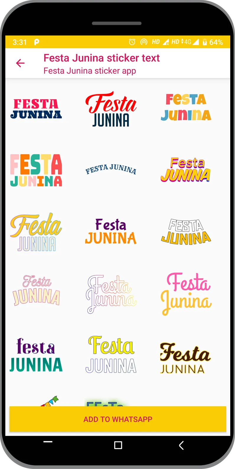 Festa Junina Sticker 2022 | Indus Appstore | Screenshot