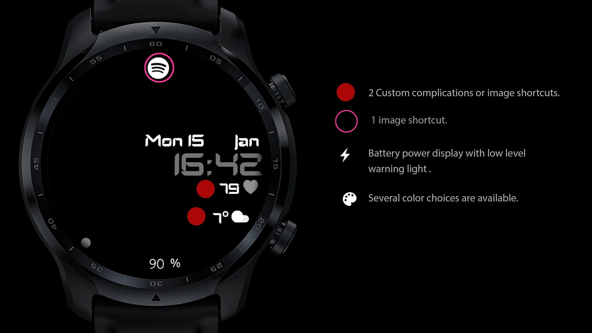 Digital Watch Face CRC080 | Indus Appstore | Screenshot