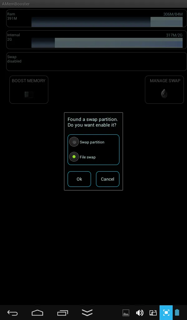AMemoryTool Swap Enabler Root | Indus Appstore | Screenshot