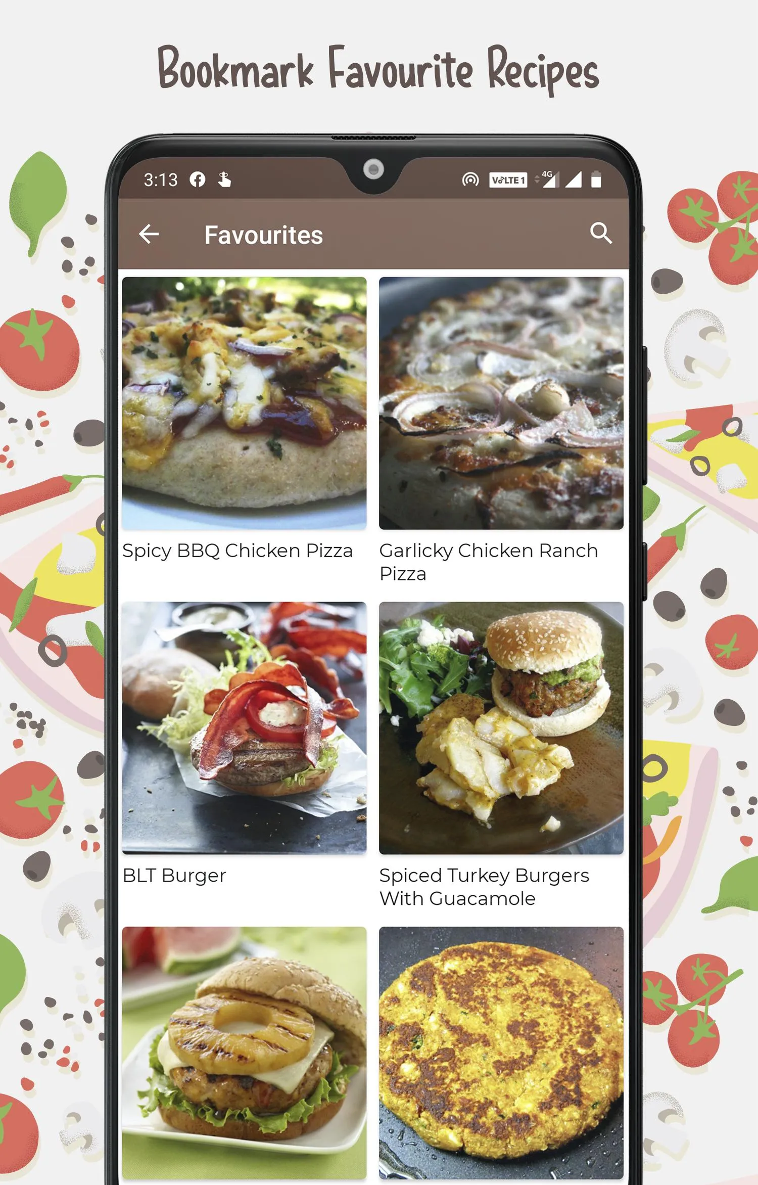 Burger and Pizza Recipes | Indus Appstore | Screenshot