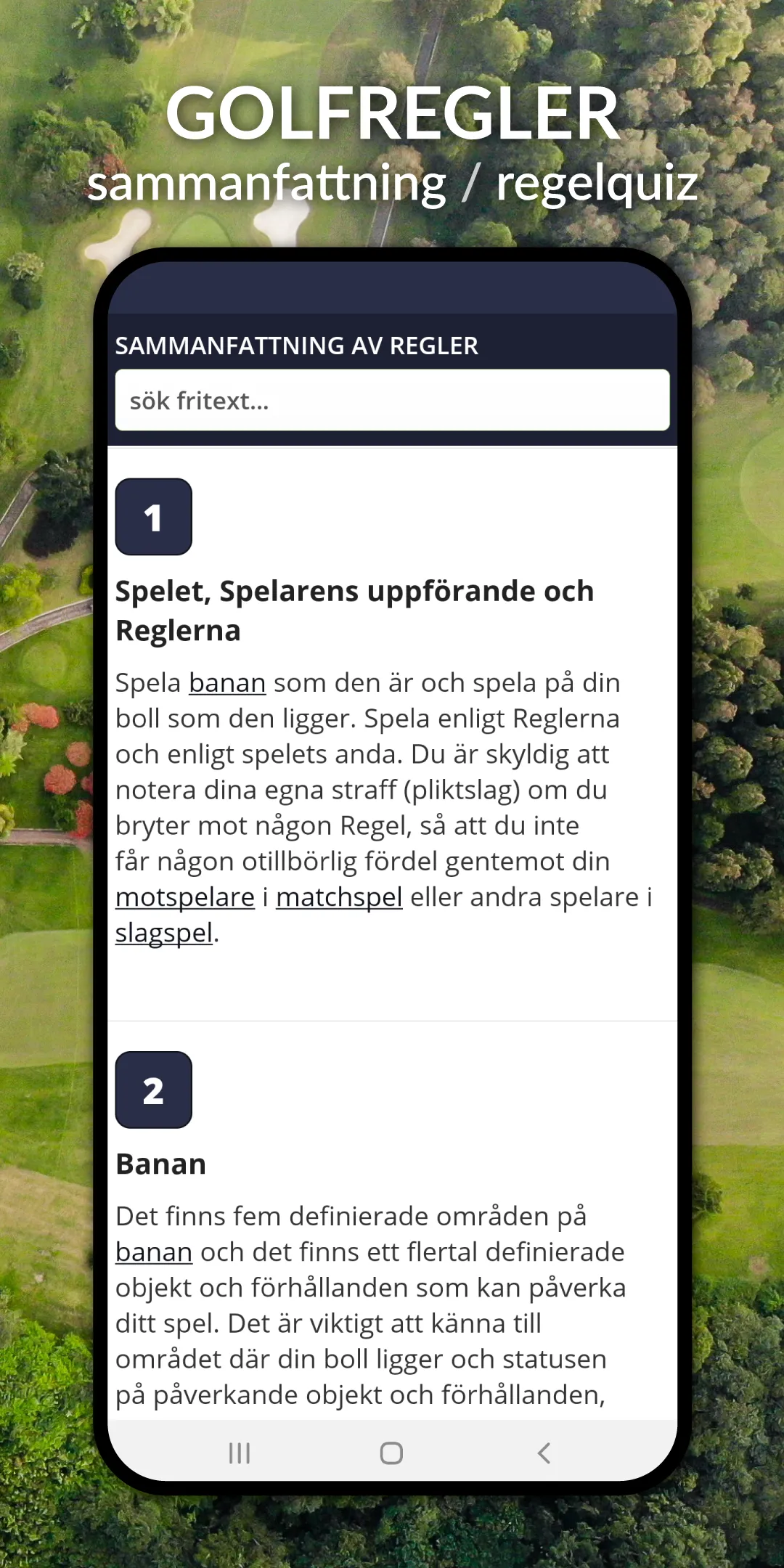 Golf i Sverige | Indus Appstore | Screenshot