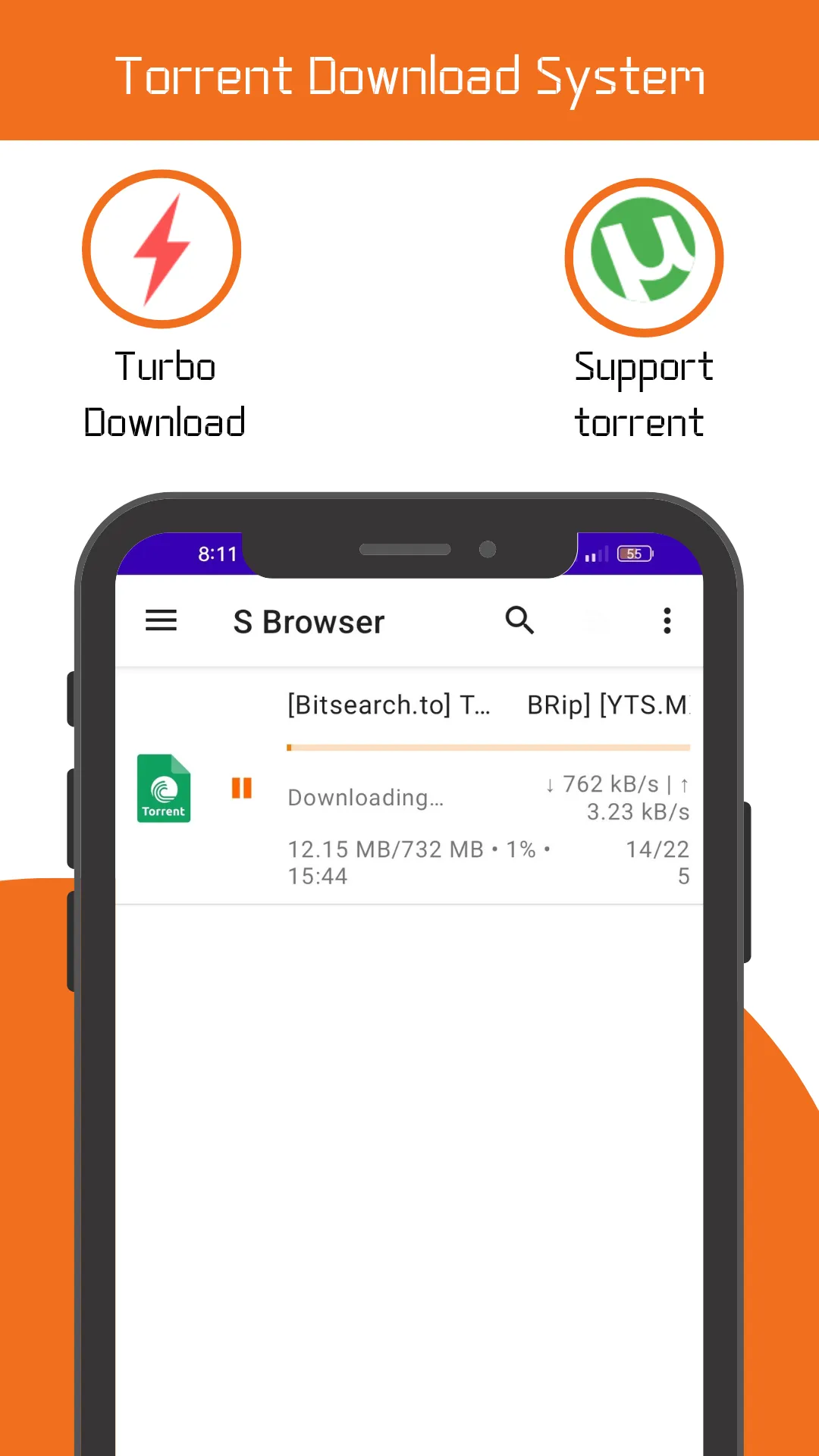 S Browser with Torrent | Indus Appstore | Screenshot