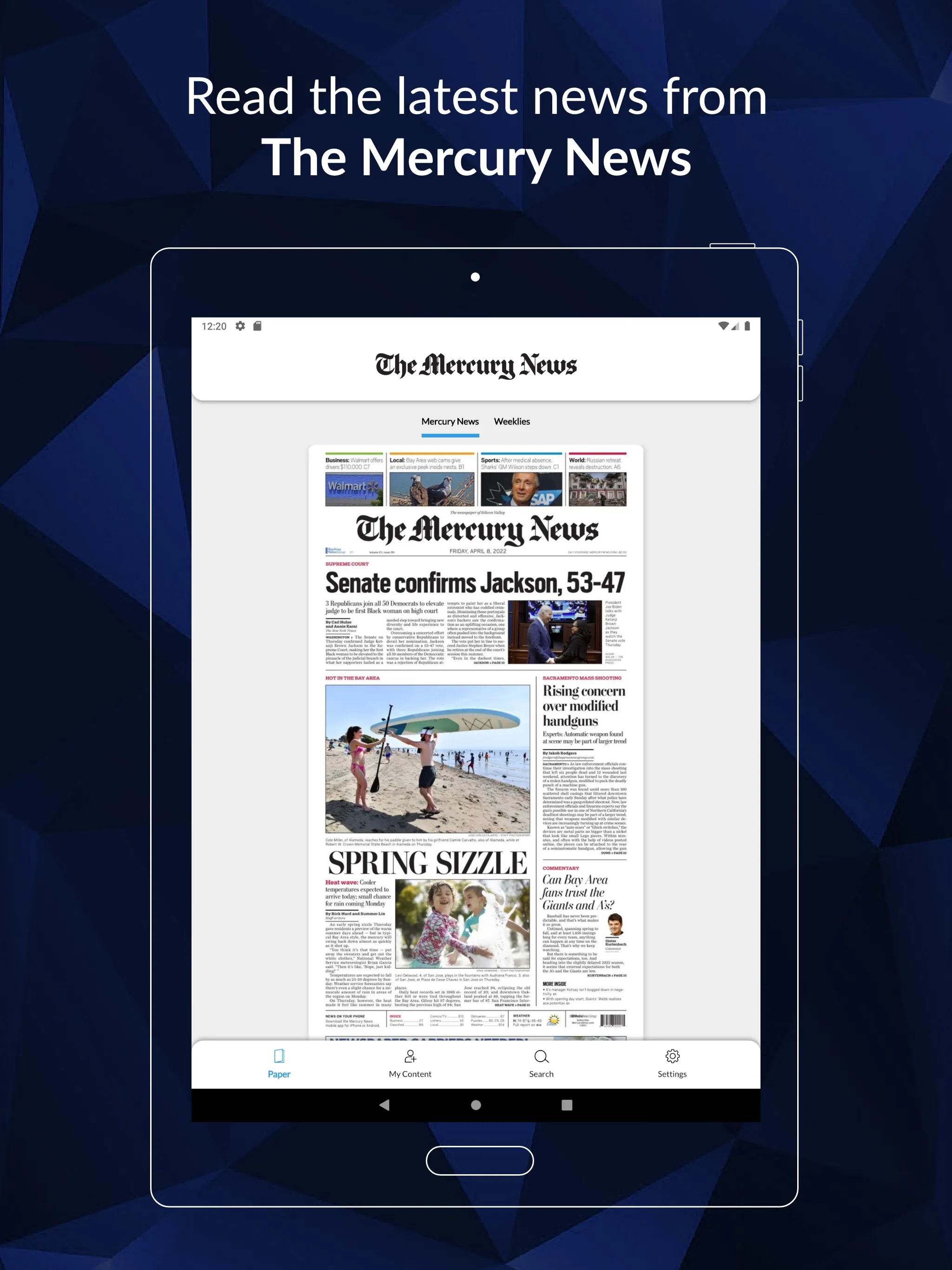 The Mercury News e-Edition | Indus Appstore | Screenshot