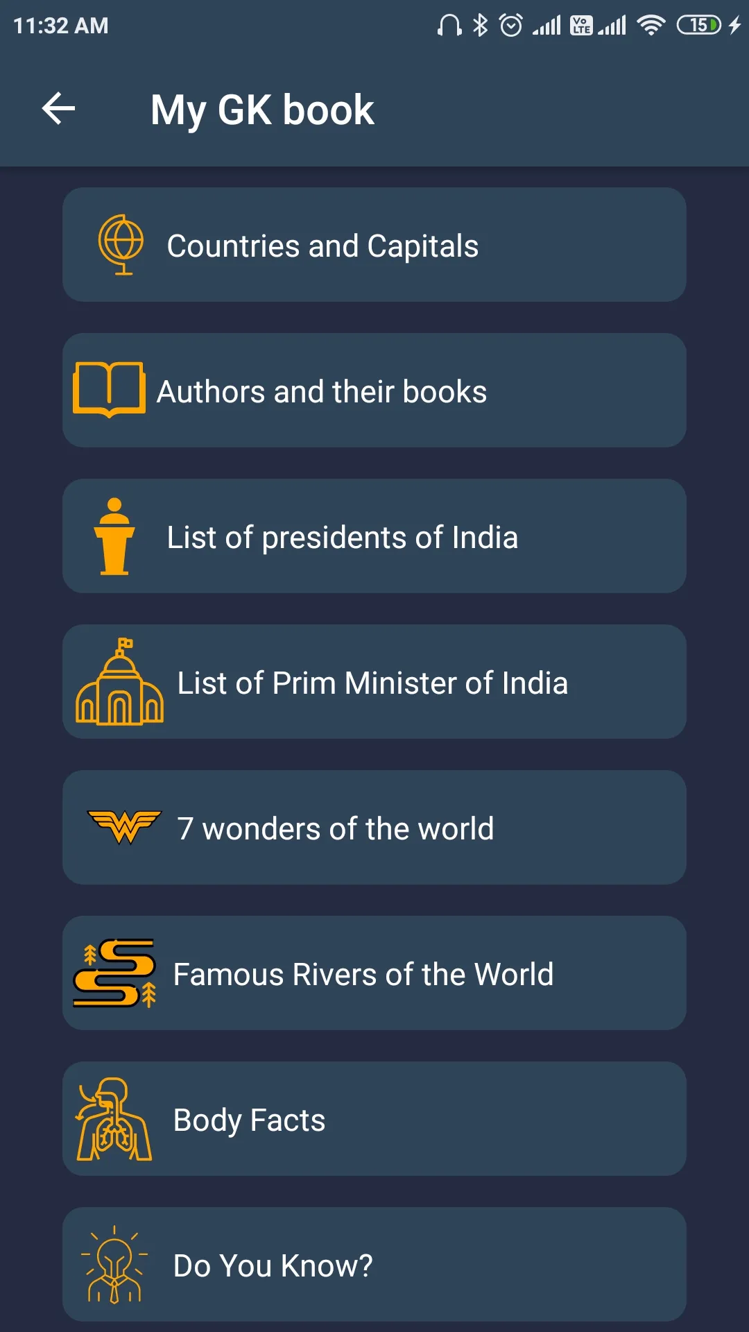 The General Knowledge Hub : GK | Indus Appstore | Screenshot