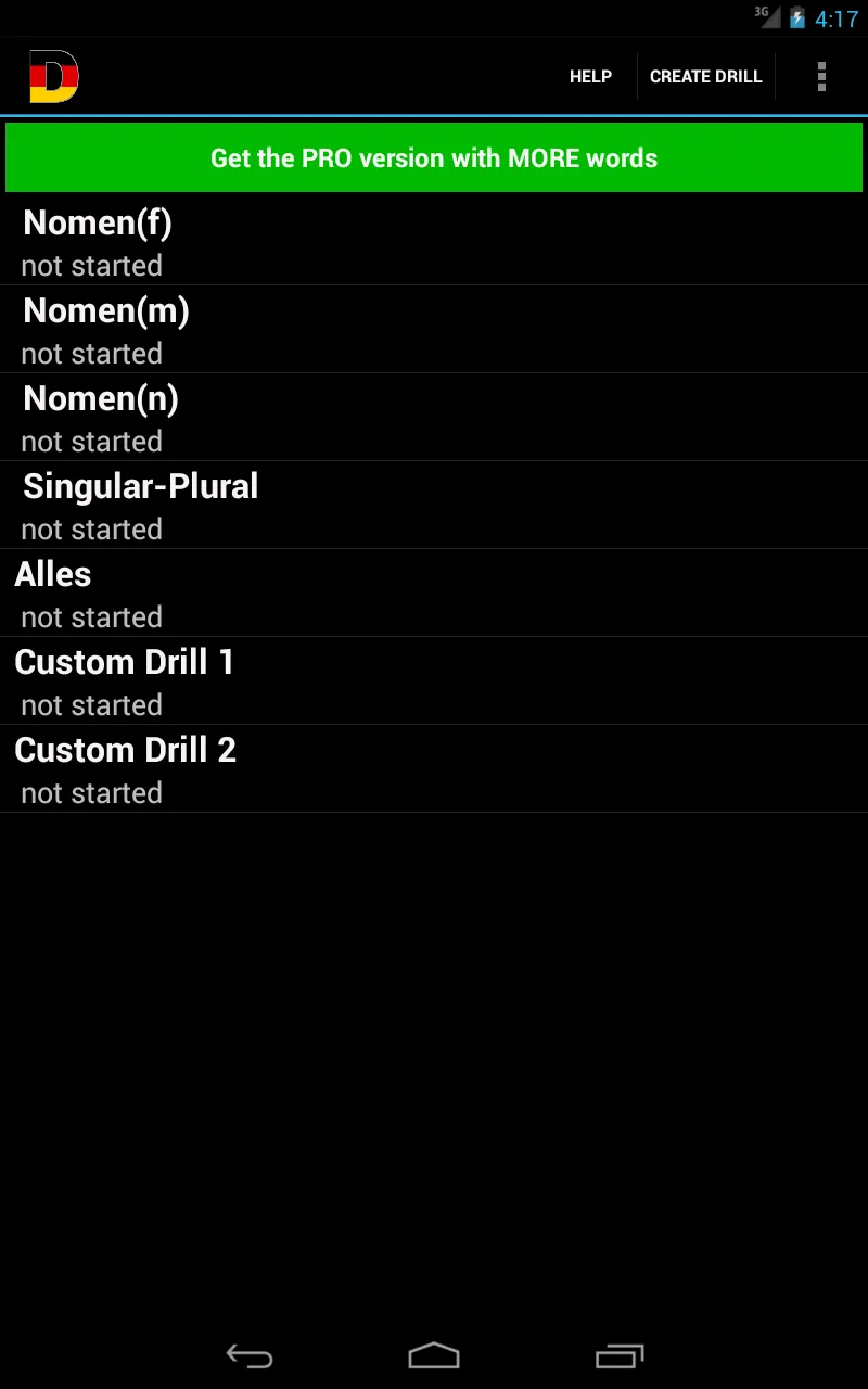 German Declension Trainer Pro | Indus Appstore | Screenshot