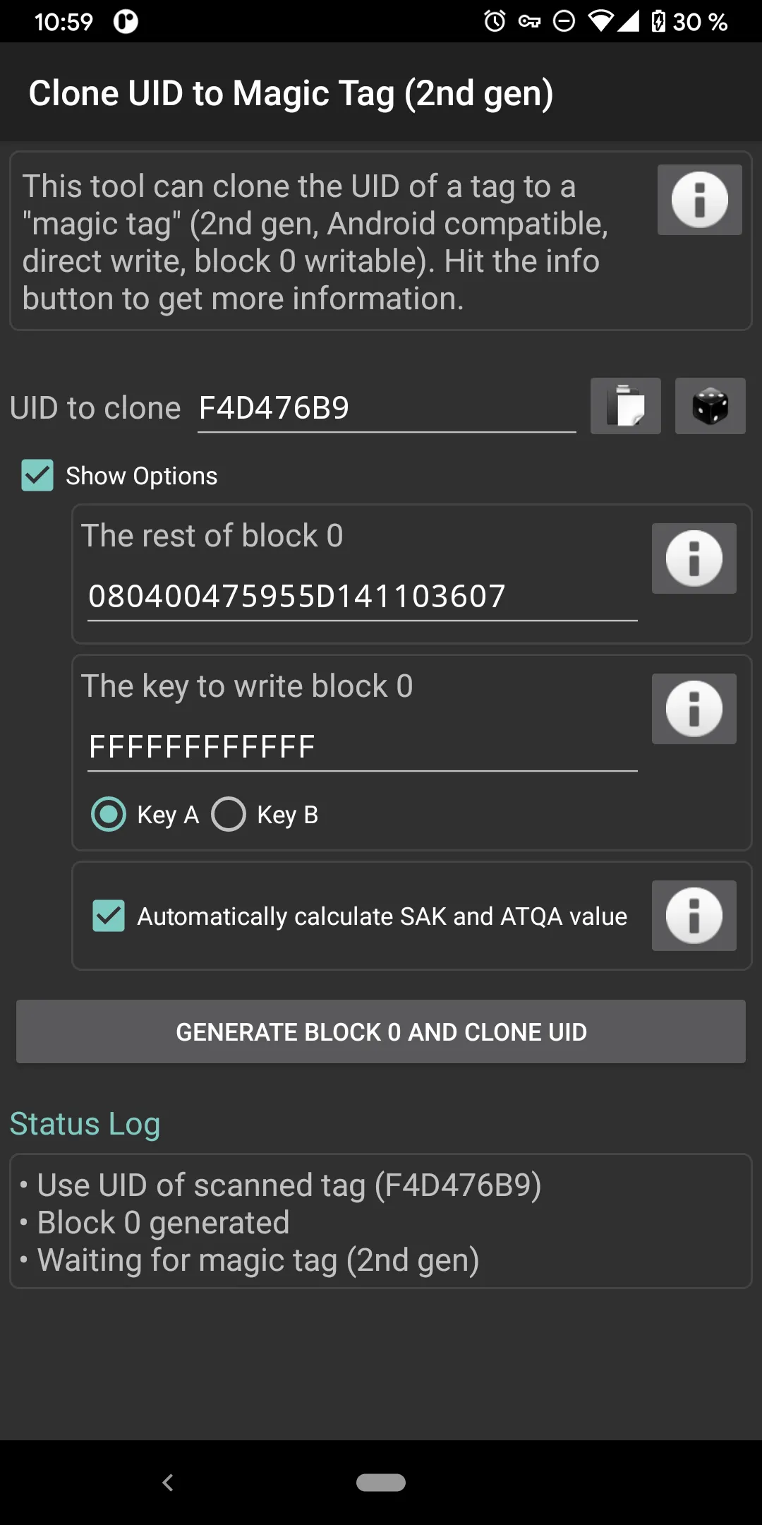 MIFARE Classic Tool | Indus Appstore | Screenshot