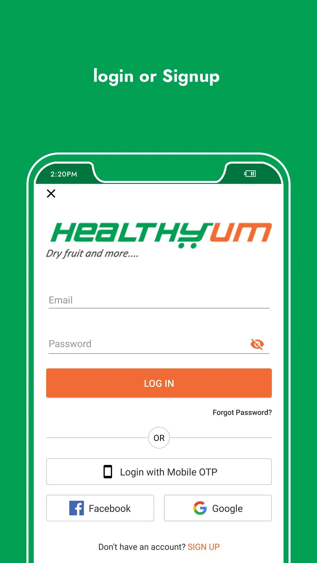 Healthyum Dryfruits | Indus Appstore | Screenshot