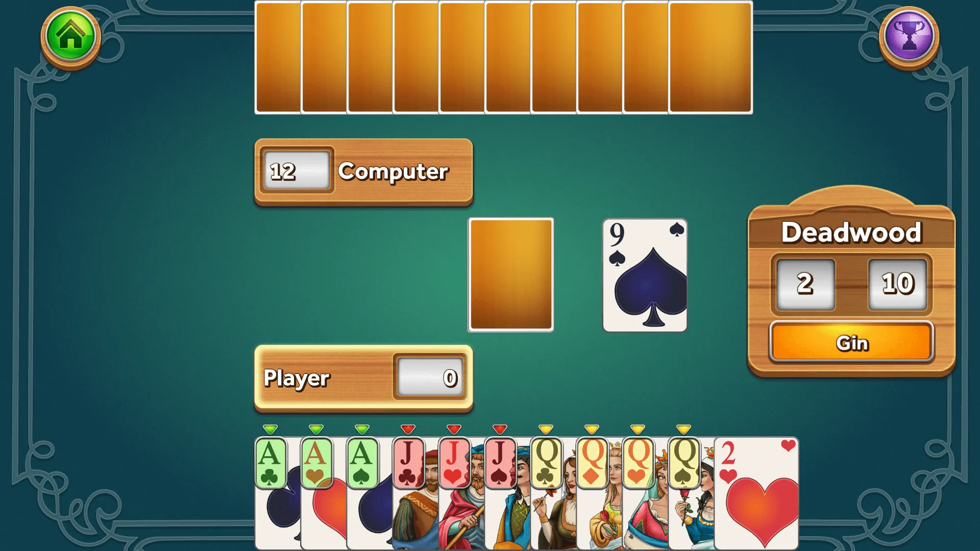 Gin Rummy Deluxe | Indus Appstore | Screenshot