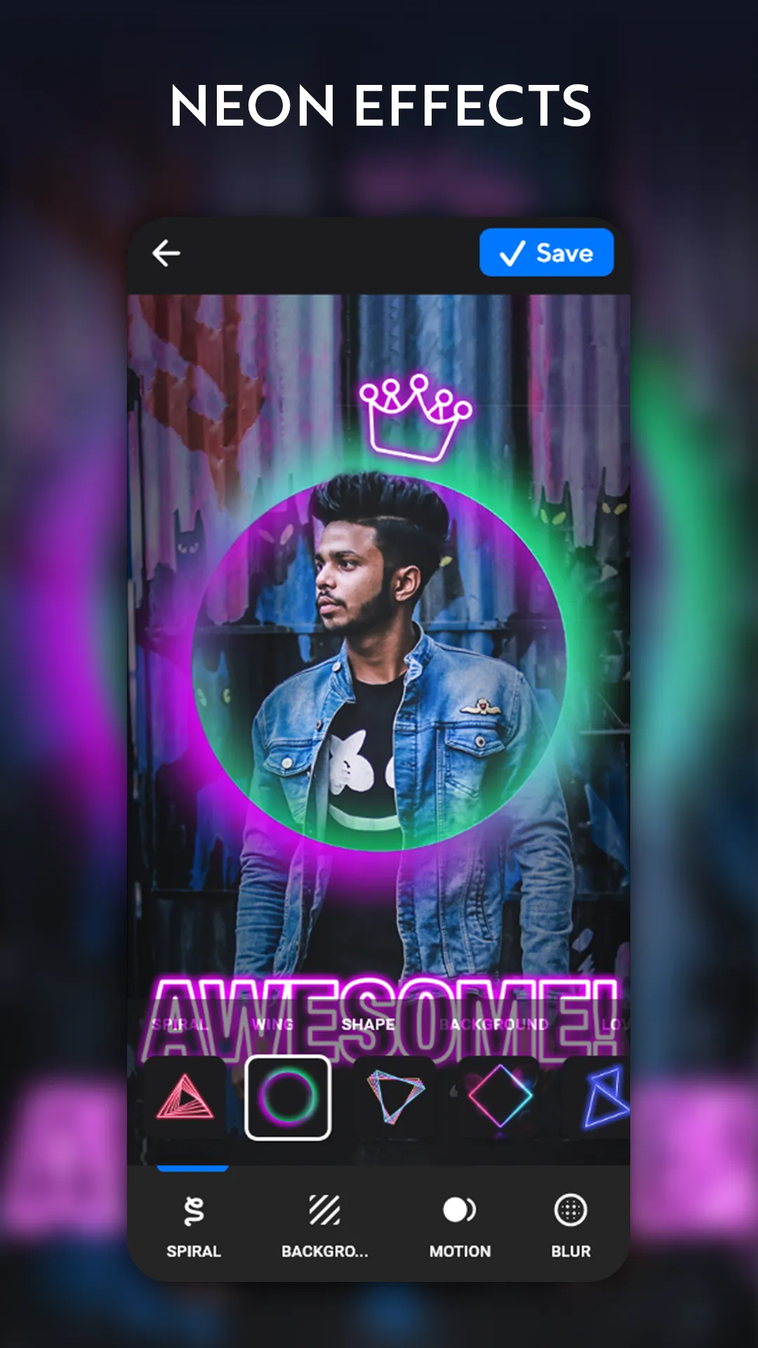 NeonArt: Photo Editor Collage | Indus Appstore | Screenshot