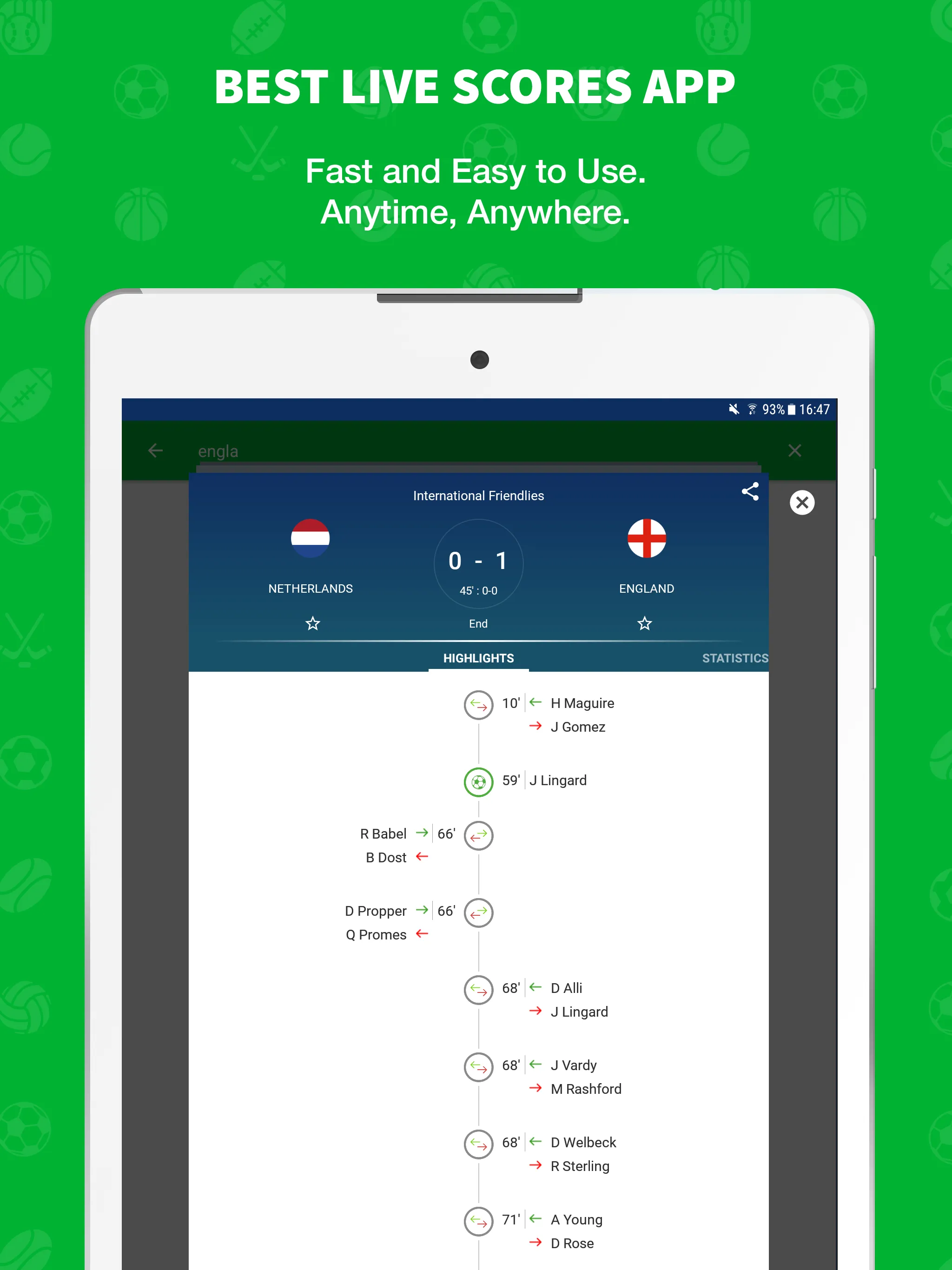 Skores - Live Scores | Indus Appstore | Screenshot