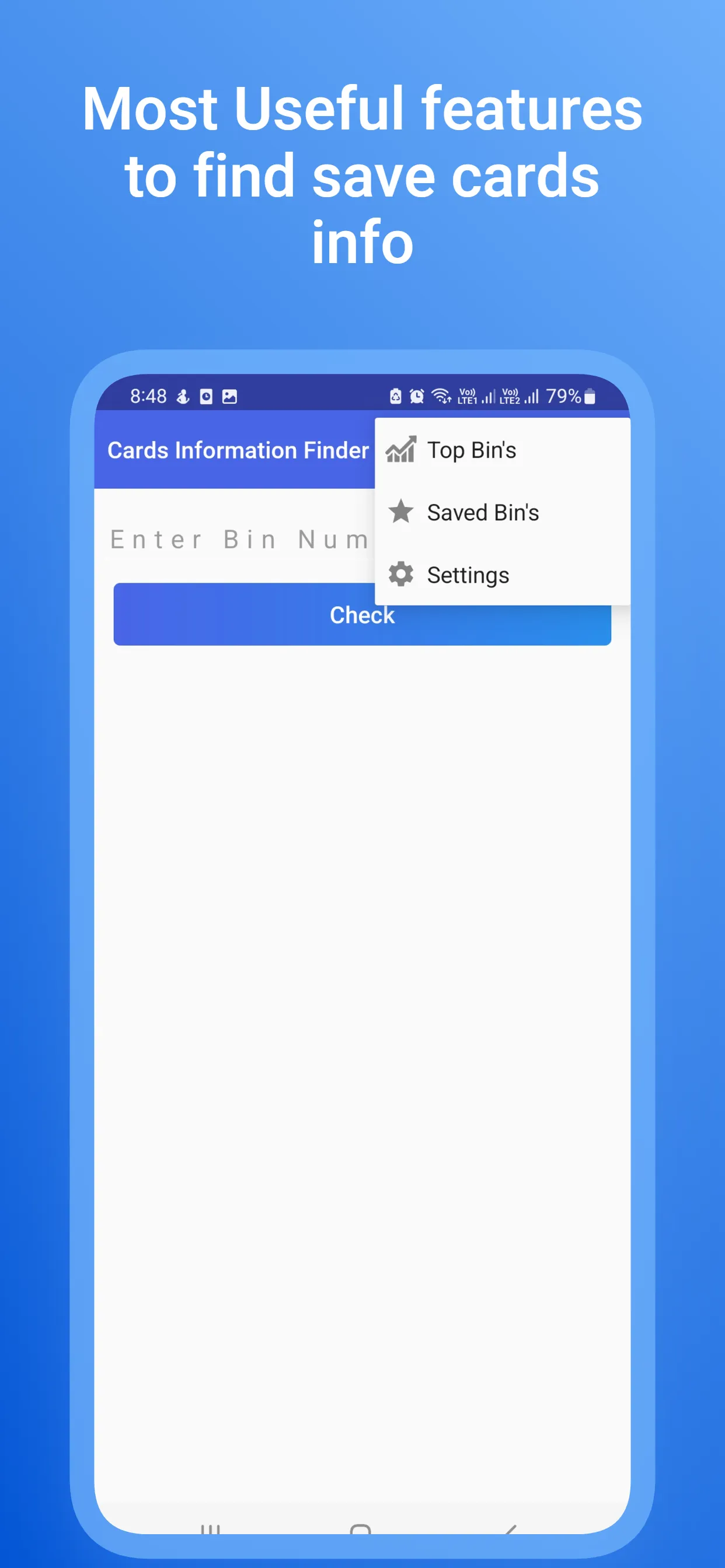 Cards Information Finder | Indus Appstore | Screenshot