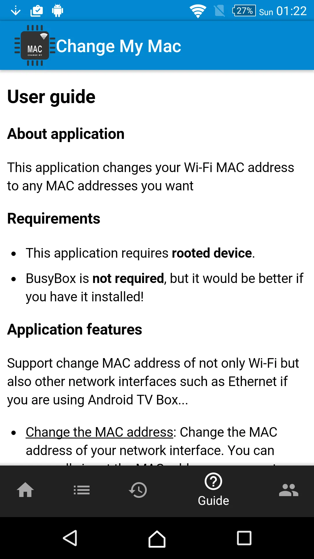 Change My MAC - Spoof Wifi MAC | Indus Appstore | Screenshot
