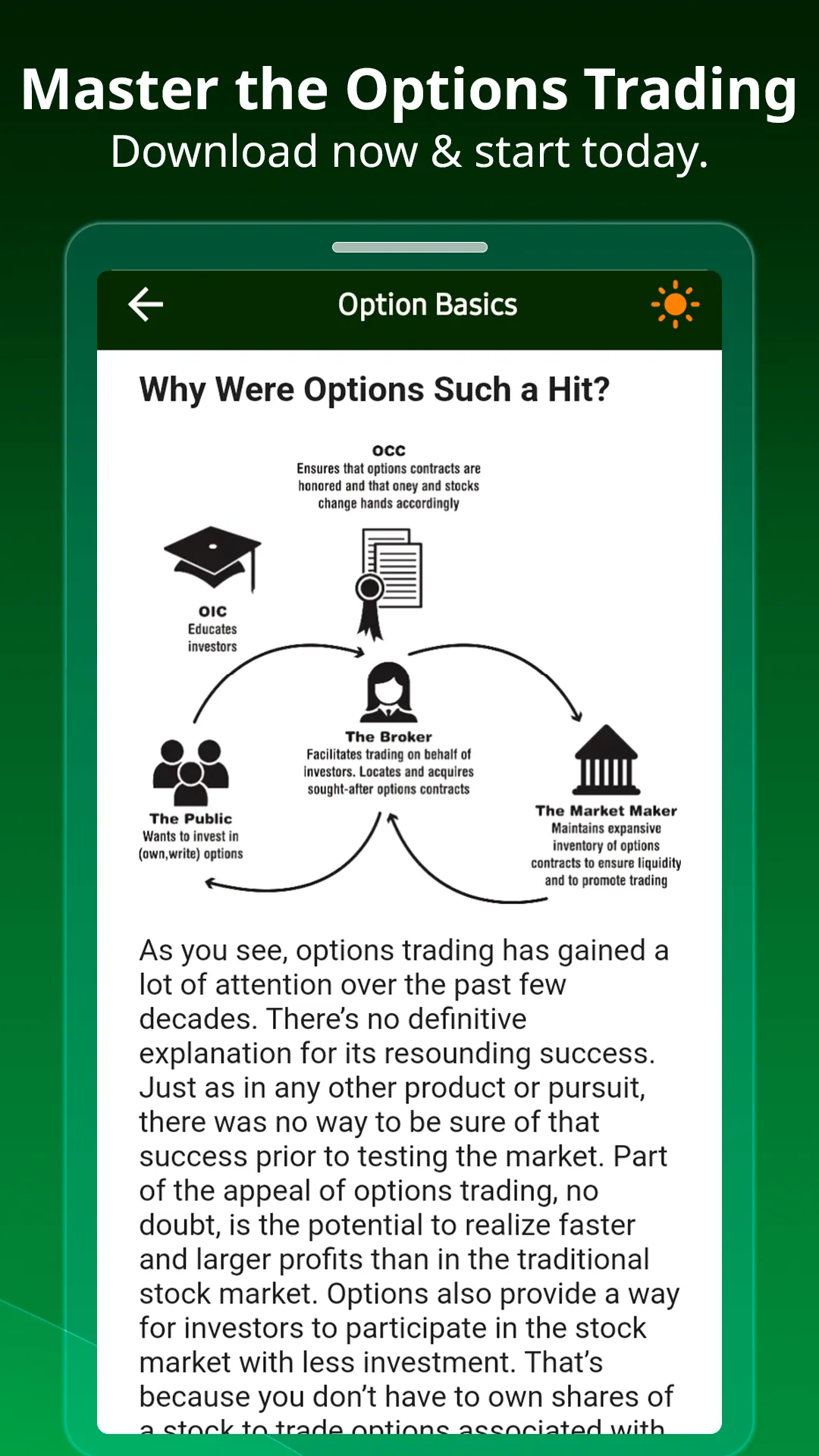 Option Trading For Beginners | Indus Appstore | Screenshot