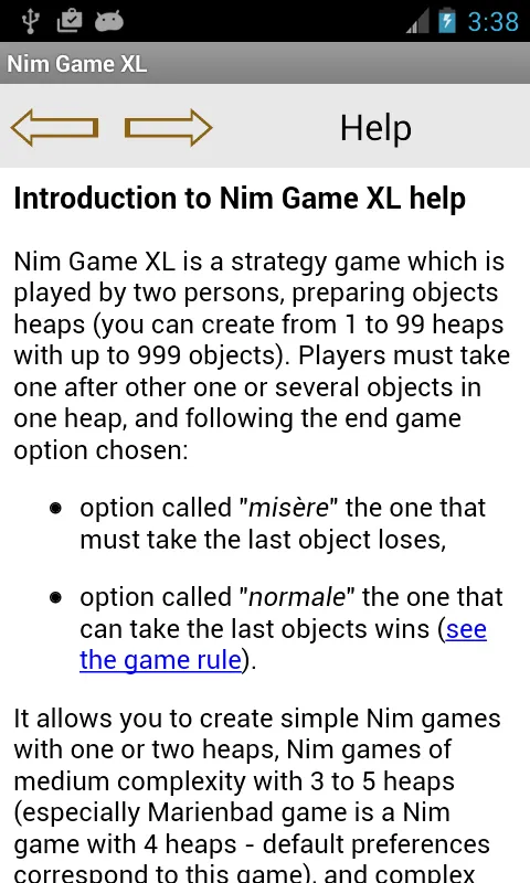 Nim Game XL | Indus Appstore | Screenshot