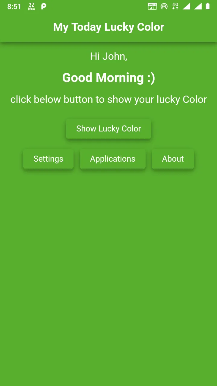 My Today Lucky Color | Indus Appstore | Screenshot