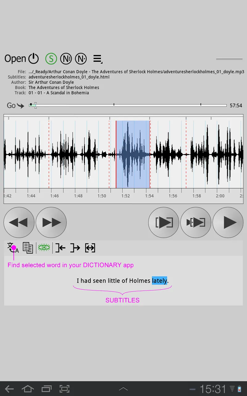 Repeat player WorkAudioBook | Indus Appstore | Screenshot