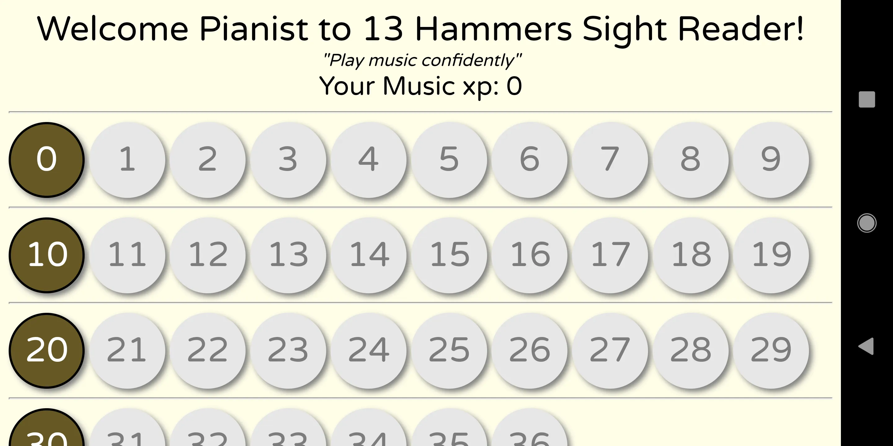 13 Hammers: Sight Reading | Indus Appstore | Screenshot