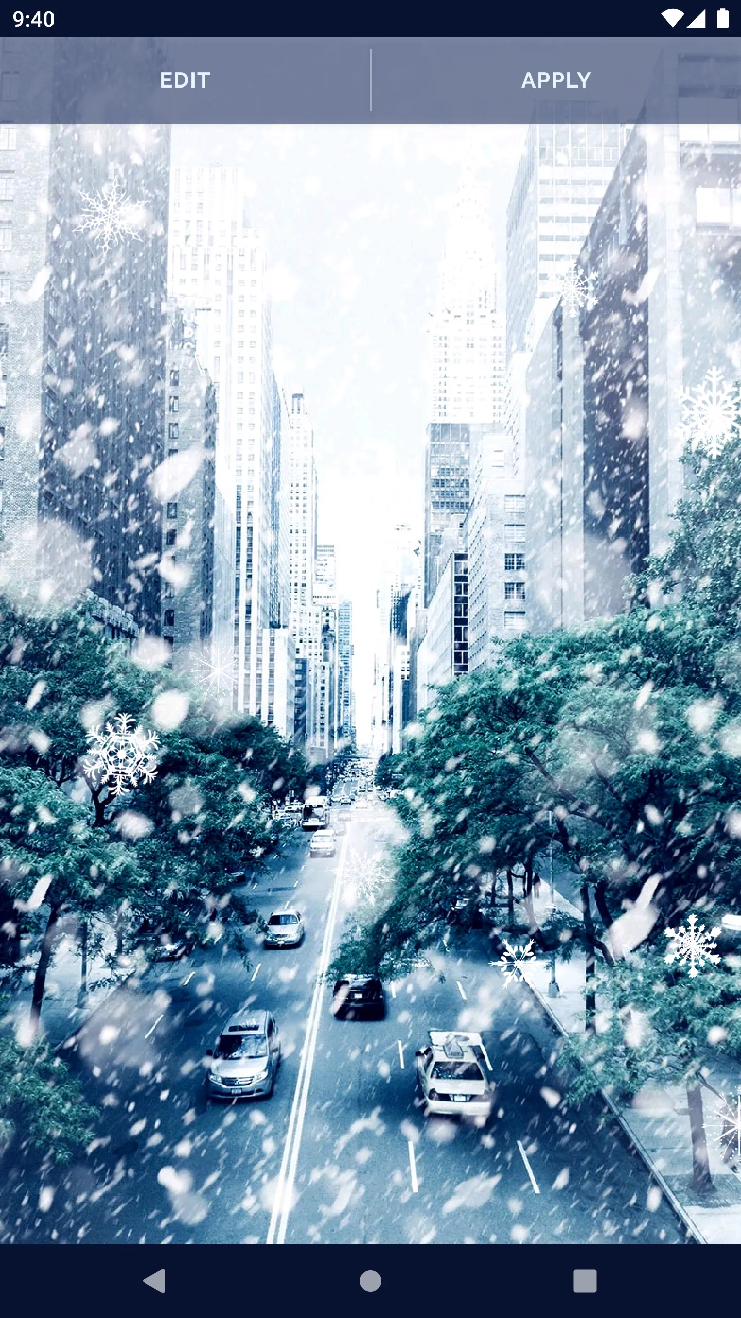 Snowy Winter Live Wallpaper | Indus Appstore | Screenshot