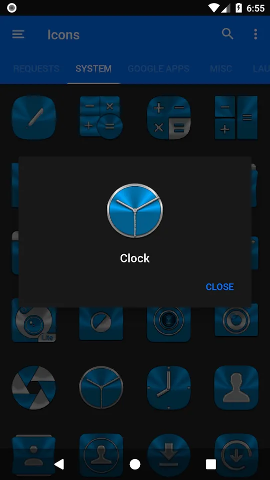 Light Blue Icon Pack | Indus Appstore | Screenshot