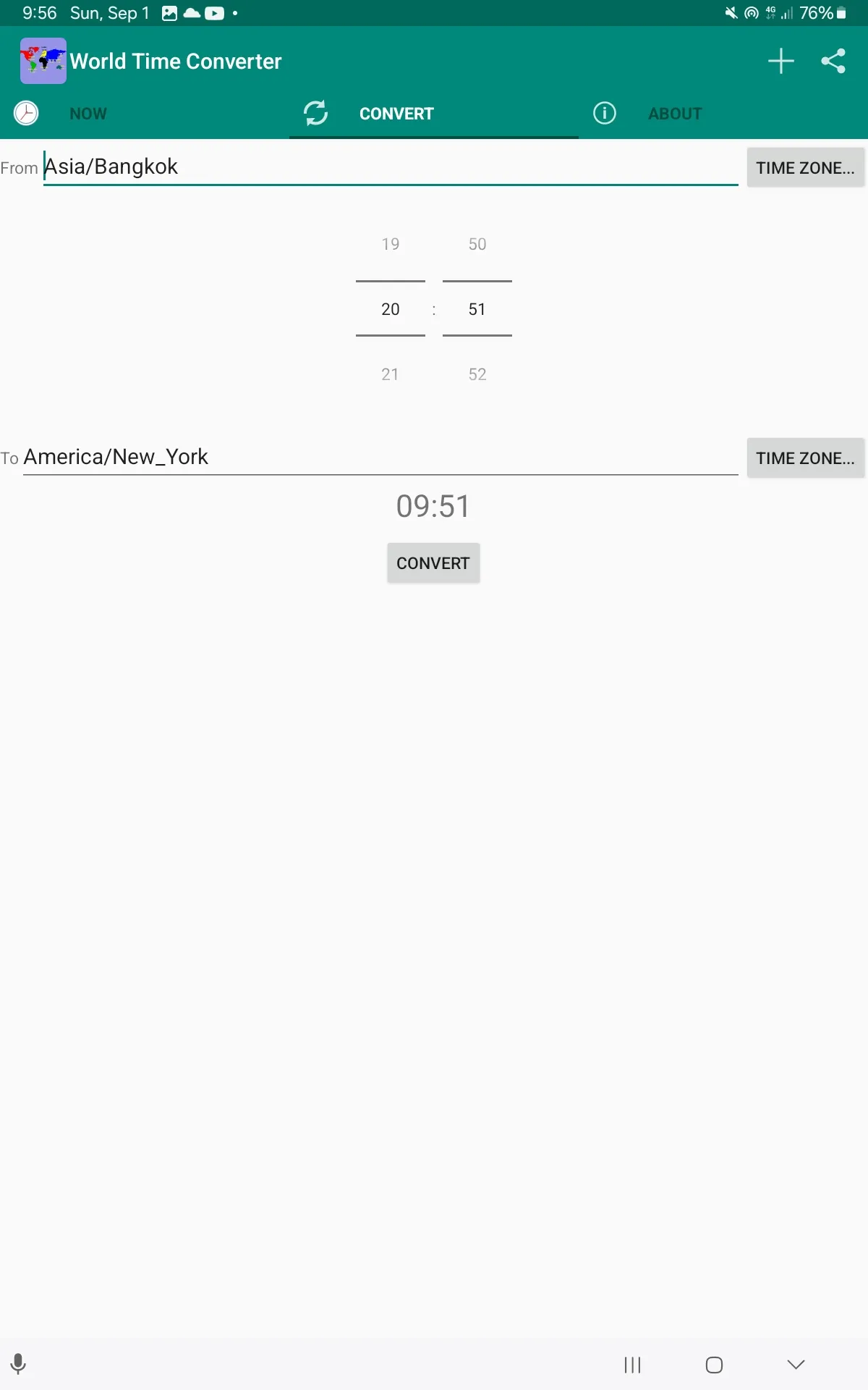 World Time Zone Converter | Indus Appstore | Screenshot