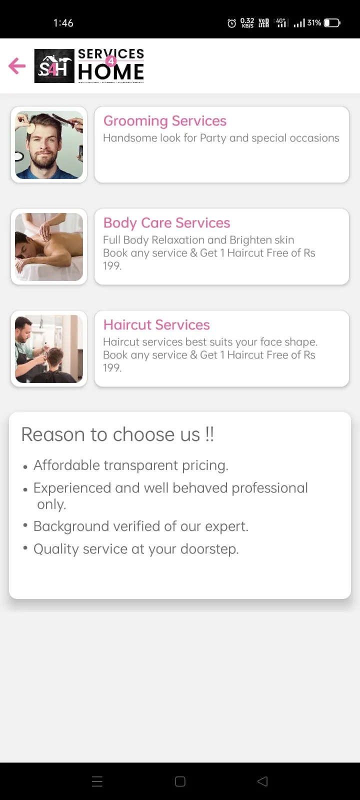 Services4Home | Indus Appstore | Screenshot