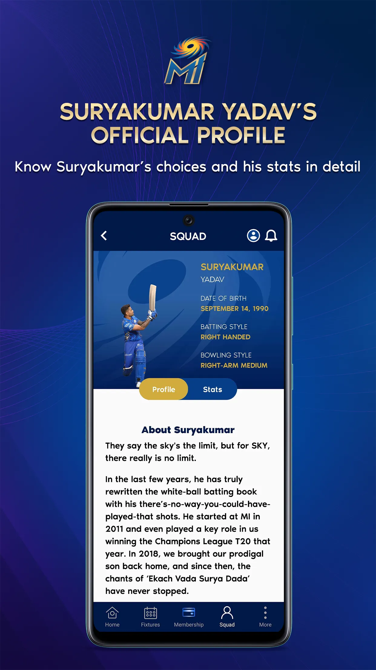 Mumbai Indians Official App | Indus Appstore | Screenshot