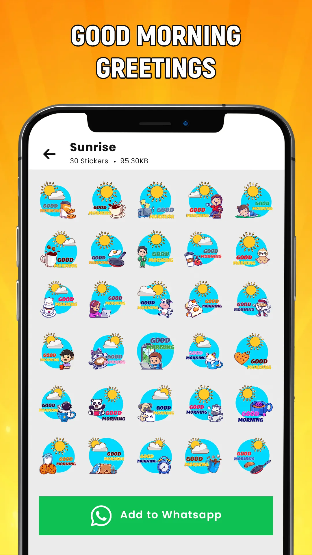 Good Morning Stickers | Indus Appstore | Screenshot