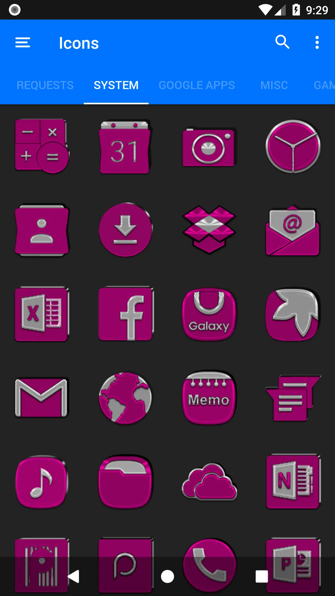 Pink Icon Pack | Indus Appstore | Screenshot