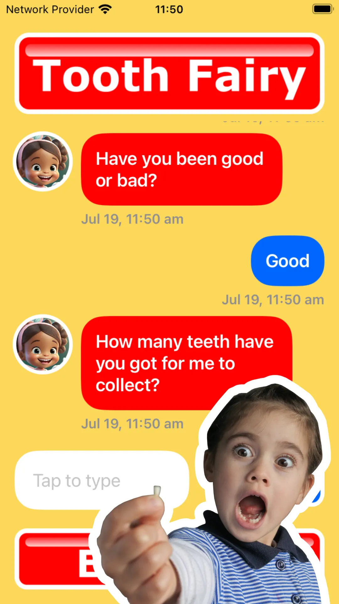 Tooth Fairy Call & Text | Indus Appstore | Screenshot