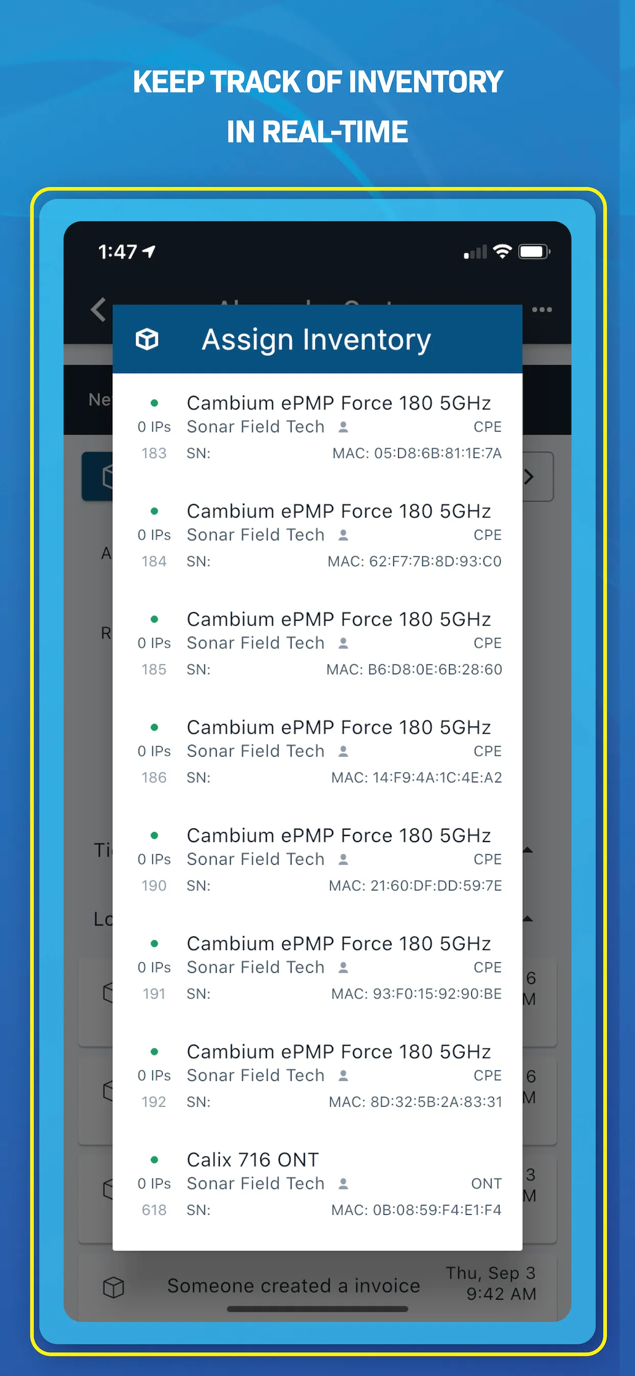 Sonar Field Tech | Indus Appstore | Screenshot