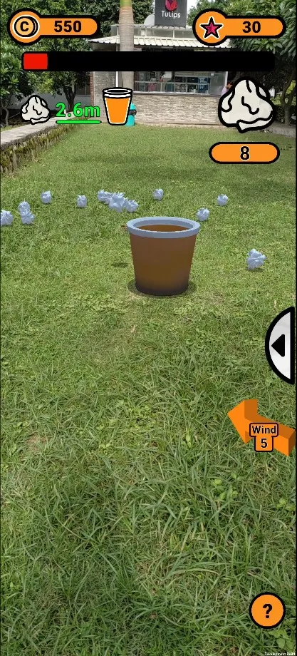 AR Paper Toss | Indus Appstore | Screenshot