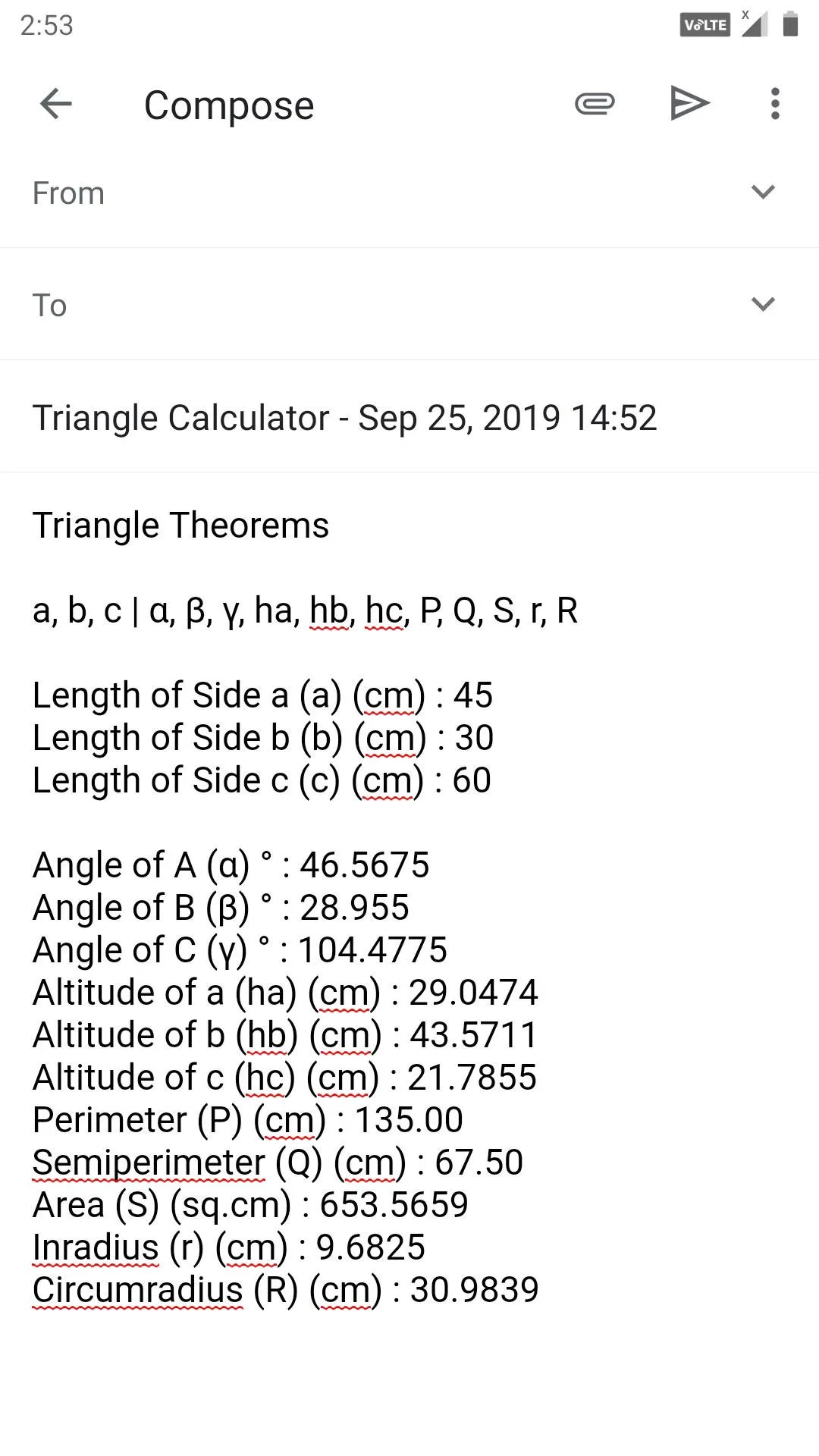 Triangle Calculator | Indus Appstore | Screenshot