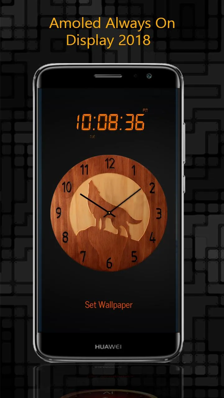 Always on display clock widget | Indus Appstore | Screenshot