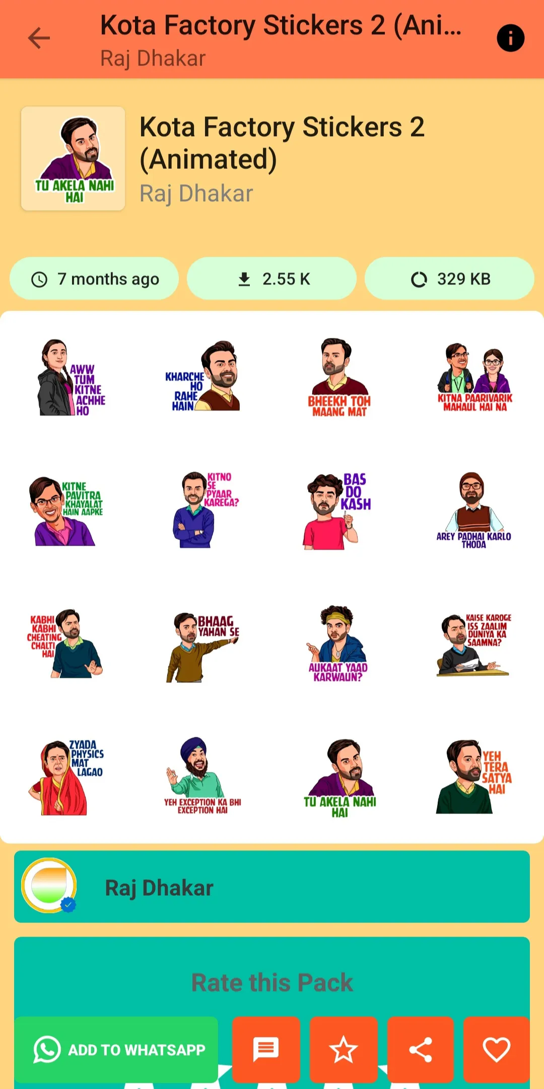 Mirzapur 2 Stickers For WA | Indus Appstore | Screenshot