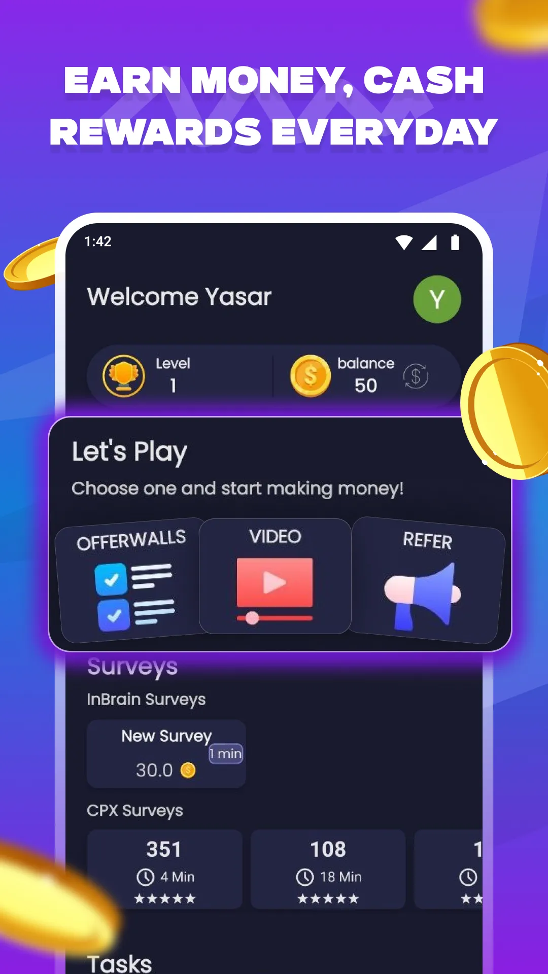 Earnly - Earn Money & Get Cash | Indus Appstore | Screenshot