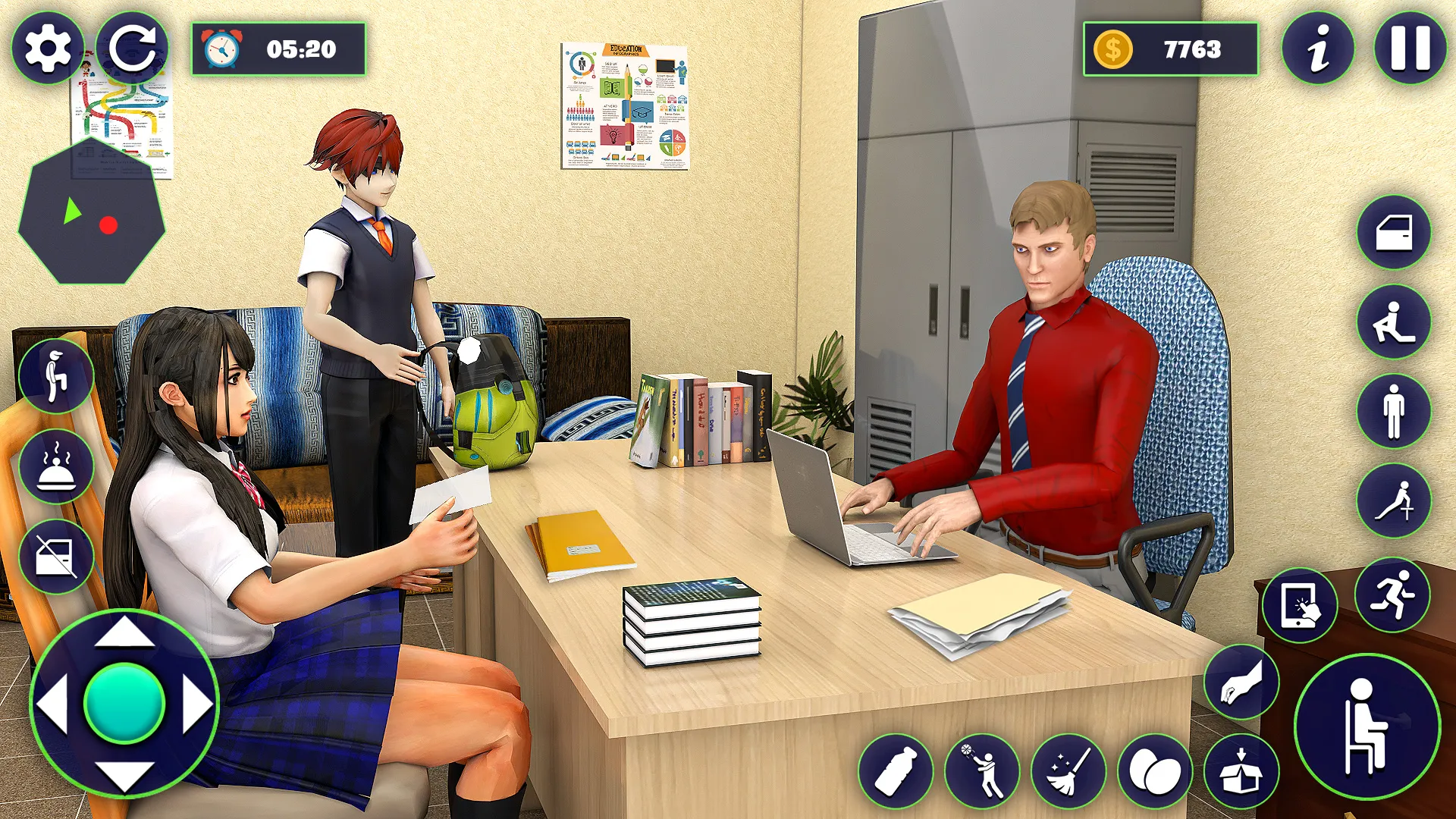 School Girl Life Simulator 3D | Indus Appstore | Screenshot