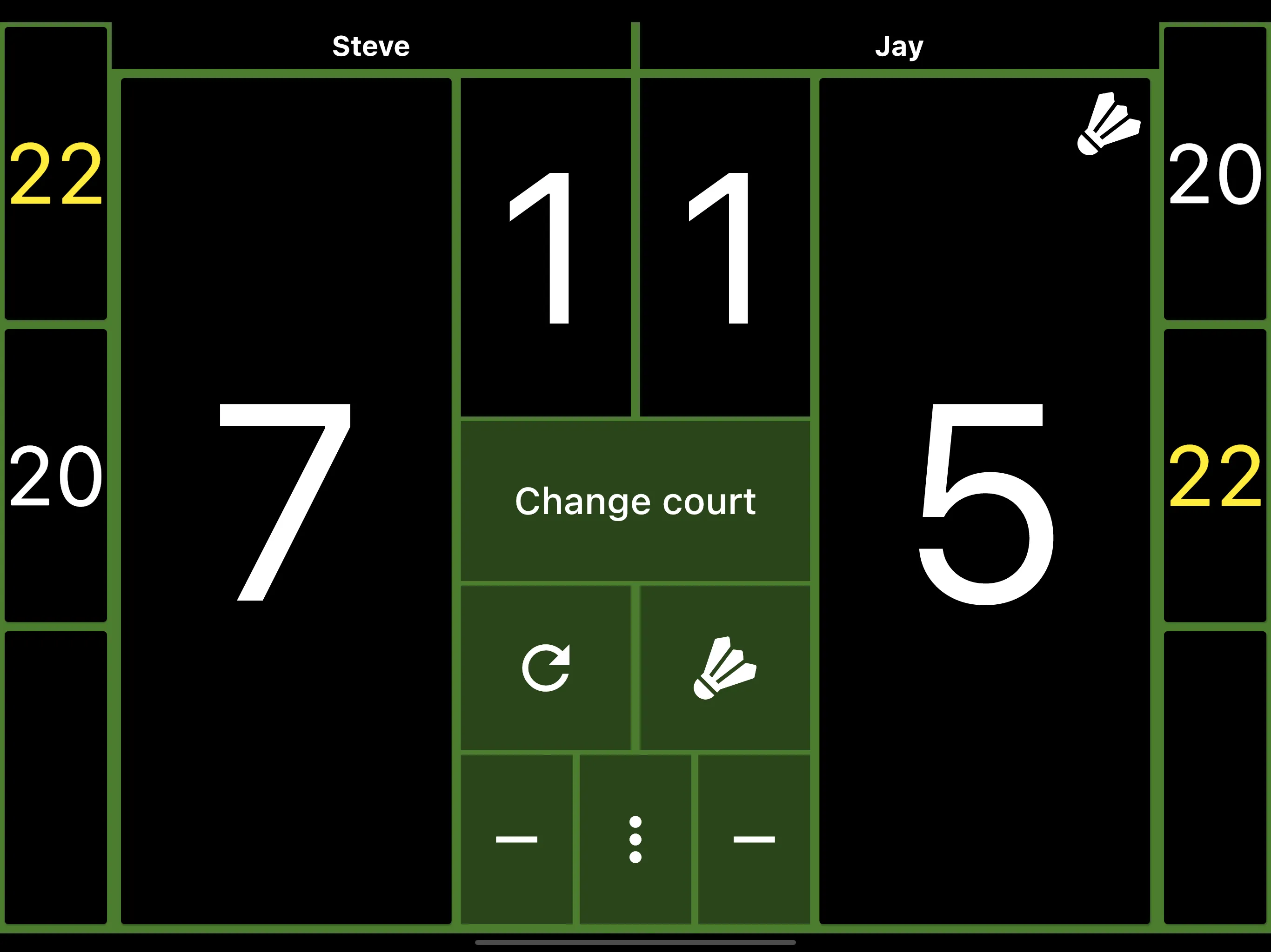 Badminton Scoreboard | Indus Appstore | Screenshot