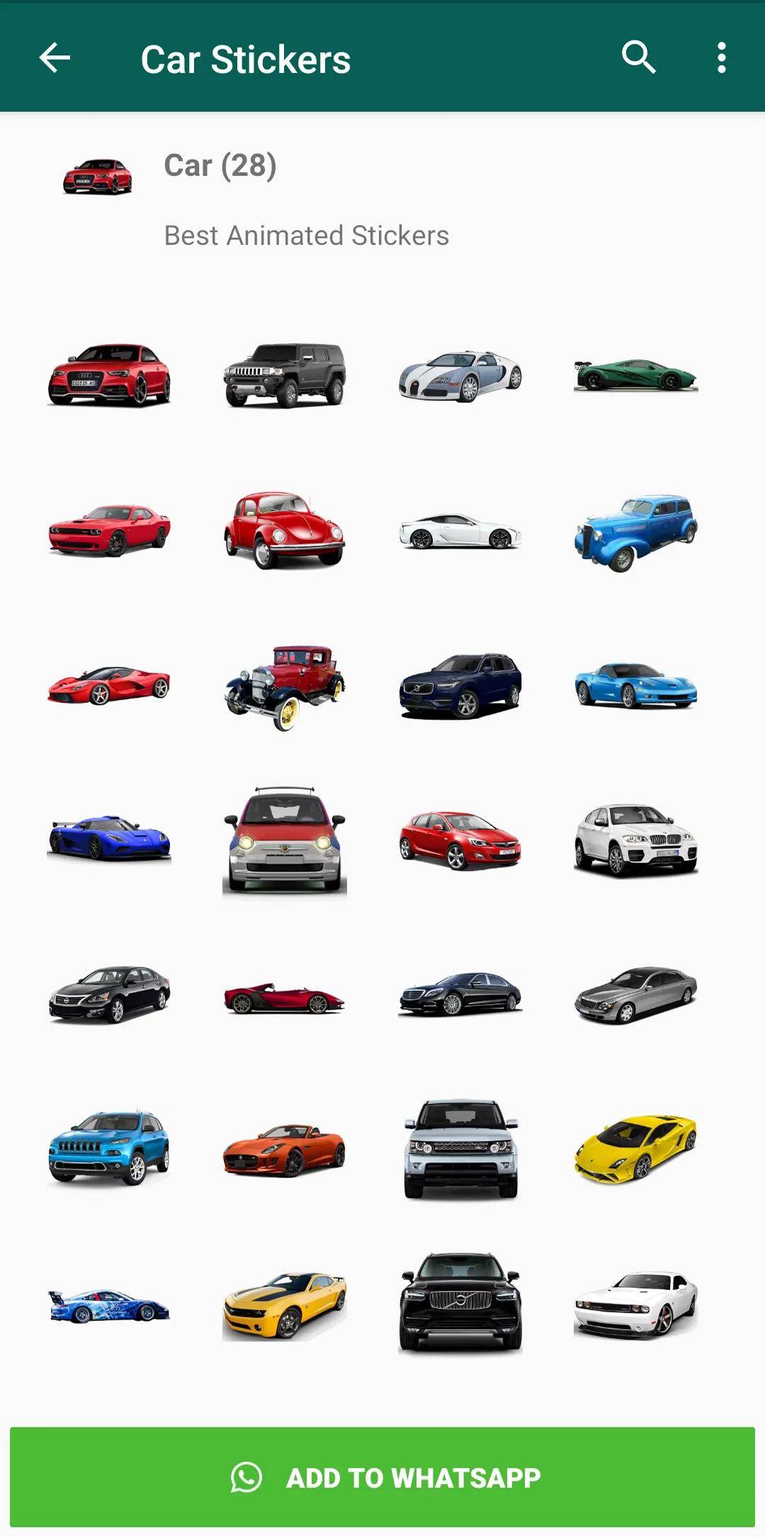 Car Stickers for WhatsApp | Indus Appstore | Screenshot