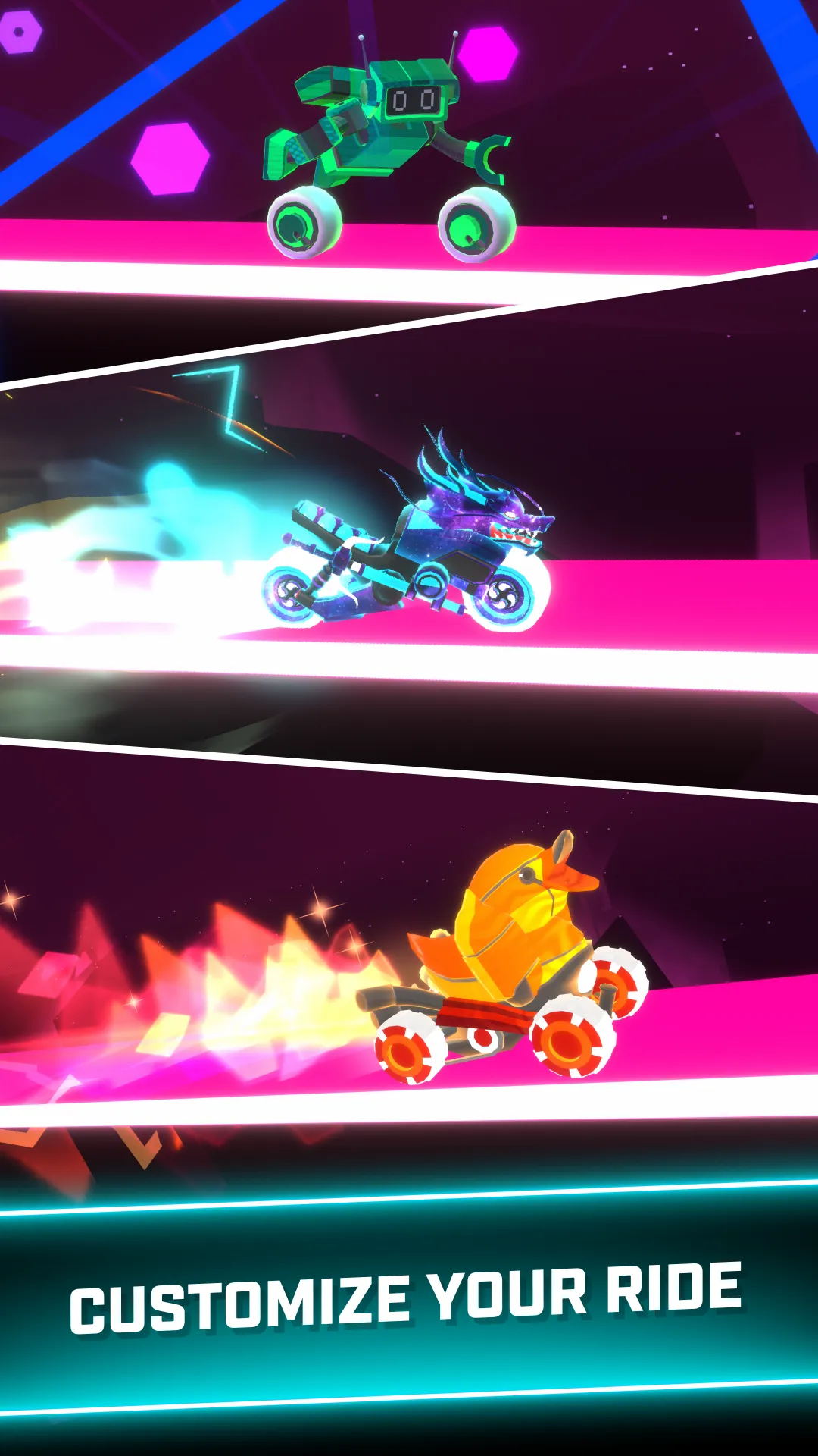 Rider Worlds - Neon Bike Races | Indus Appstore | Screenshot