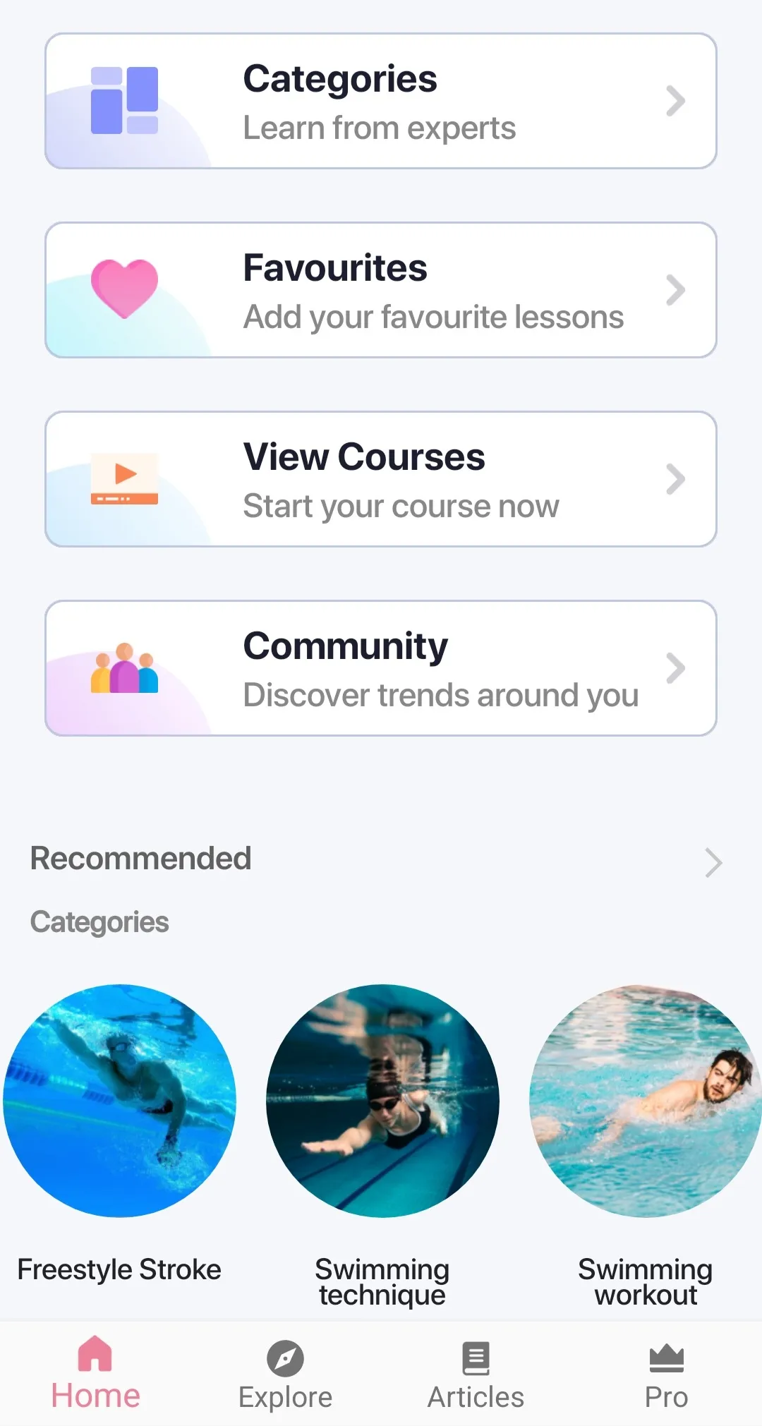 Swimming Lessons: Workout Plan | Indus Appstore | Screenshot