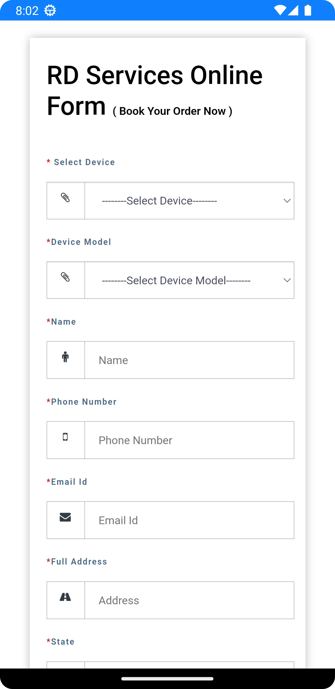 RD Service Registration | Indus Appstore | Screenshot