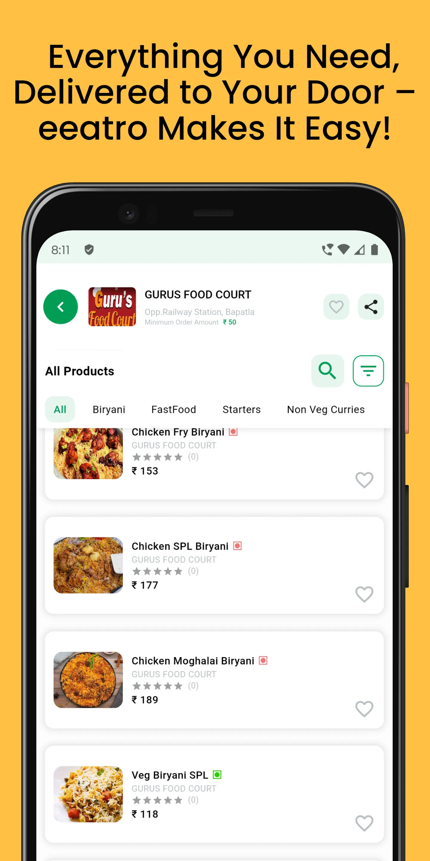 eeatro : Food Delivery | Indus Appstore | Screenshot