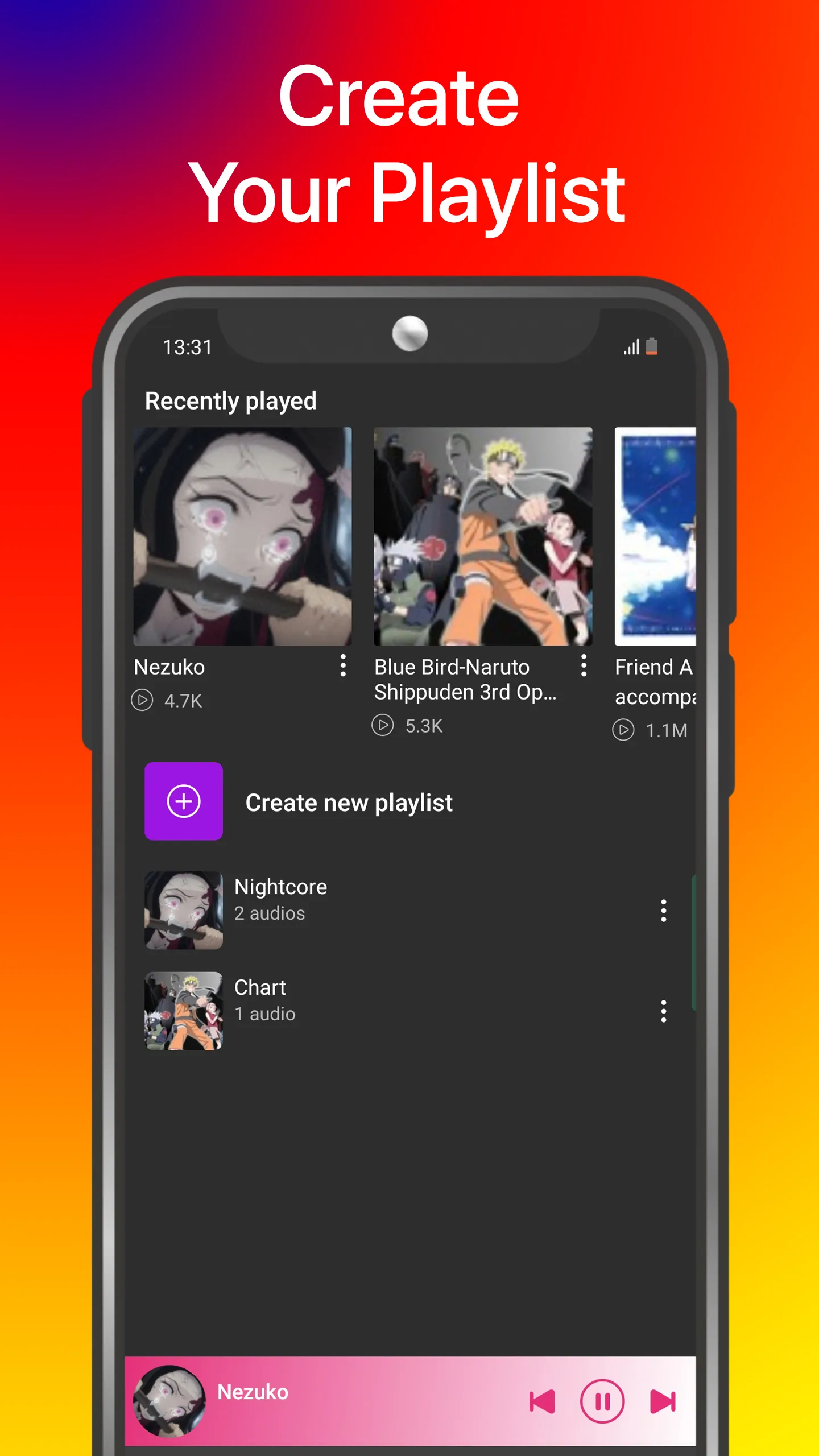 Anime Music | Indus Appstore | Screenshot