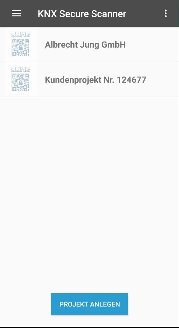 JUNG KNX SECURE SCANNER | Indus Appstore | Screenshot